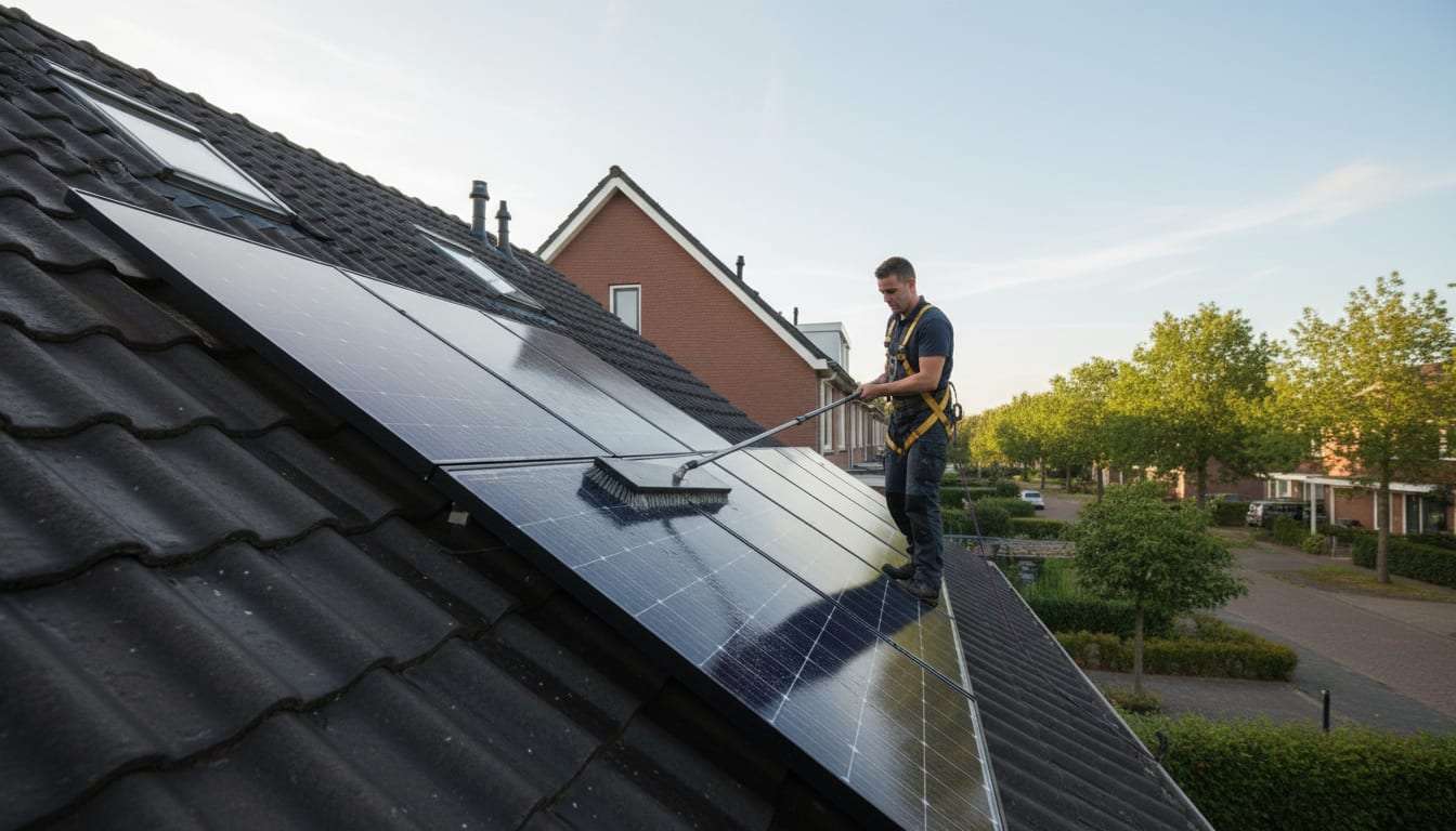 Zonnepanelen schoonmaken: hoe vaak moet dat eigenlijk?